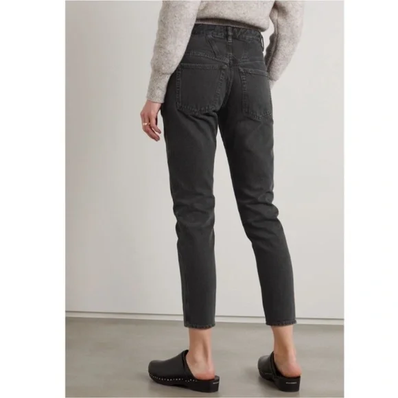 isabel marant tilly straight leg jeans‎ washed black size 34